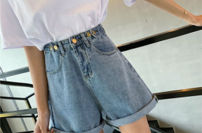 阔腿短裤图片,阔腿短裤，轻松打造夏日轻盈造型